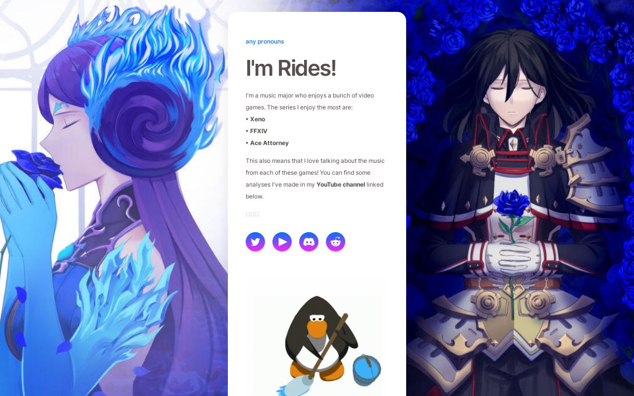 Carrd profile picture for @rides